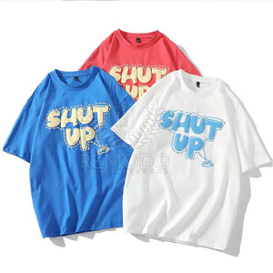 T-shirts à impression en relief pour adultes, 100% coton, légers, style unique, vente en gros - Product Image 3