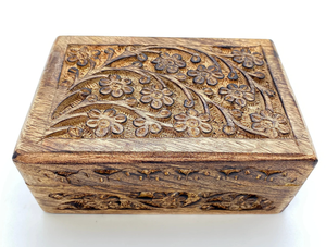 Nouvelle boîte de rangement sculptée florale organisateur de bijoux personnalisé en gros pour l'organisation de stockage de bureau de cuisine à domicile de haute qualité - Product Image 3