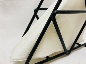 Porte-serviettes en métal au design de luxe et porte-papier comptoir mariage maison hôtel restaurant bureau bar table boîte à mouchoirs - Product Image 2