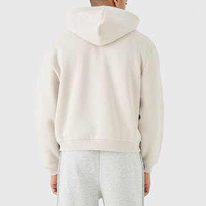 Sudadera con Capucha para Hombre, Talla Grande, 450GSM, Impresión Digital, 100% Algodón, Cierre de Cremallera, para Invierno 2025 - Product Image 4