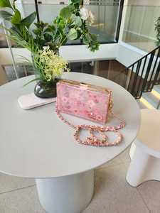 Stylish Resin <b>Box</b> Clutch <b>Handbag</b> | Modern Waterproof Eco-Friendly Women's Wedding Evening Purse | Party Reception Special Bag - Product Image 6