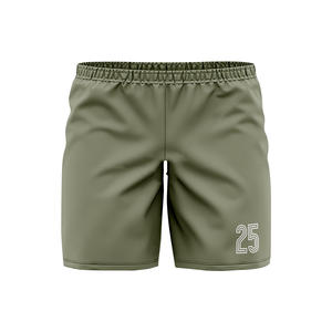 Bermuda grande taille pour hommes de haute qualité Design sportif élastique taille moyenne tissu de laine respirant couleur unie Service OEM - Product Image 3