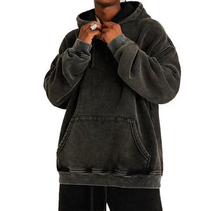 Sudaderas con capucha personalizadas de gran tamaño con estampado Puff, fabricantes de ropa Unisex, sudaderas lisas de algodón pesado en blanco, sudaderas con capucha con logotipo para hombres - Product Image 2