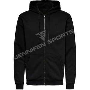 Survêtement de sport pour homme, haute qualité, 100% coton molletonné 450 GSM, respirant, séchage rapide, coupe ample, sweat à capuche zippé pour l'hiver - Product Image 1