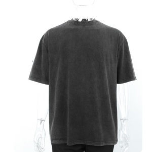 New Custom Wholesale Acid Wash Jersey T-<b>Shirts</b> Summer Casual Streetwear Hip Hop Stone Logo Customize Oversized Vintage 100% - Product Image 6