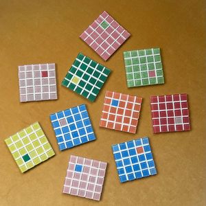 Sous-verres carrés en mosaïque de verre en gros, tapis de boisson, protection de table de cuisine, support de tasse à café, accessoire de bar, café - Product Image 5