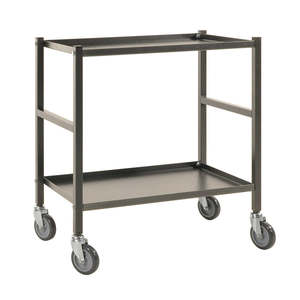 Metal Kitchen <b>Table</b> <b>with</b> <b>Wheels</b> - Product Image 1
