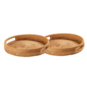 ผลิตภัณฑ์ชั้นนำยกระดับรูปลักษณ์บ้านของคุณด้วยถาดหวายสานมืออเนกประสงค์คุณภาพสูง - Product Image 1