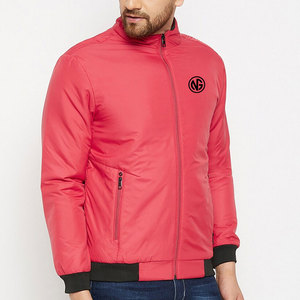 Unique Design Breathable <b>Men's</b> Bomber <b>Jacket</b> with Stand Collar and Front Logo Waterproof <b>Lightweight</b> Winter <b>Jackets</b> - Product Image 2