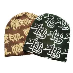 หมวกบีนนี่ไหมโมแฮร์พรีเมียมสั่งทำพิเศษ พิมพ์ลายดิจิทัล งานถักมือคุณภาพสูง แฟชั่นฤดูหนาวทันสมัยสำหรับใส่ไปชายหาด - Product Image 2