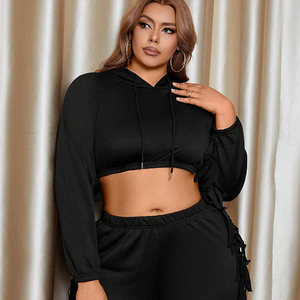 Vêtements pour femmes sweatshirts à capuche zippés à manches longues avec impression de logo personnalisé sweatshirts à capuche pour femmes crop top à capuche - Product Image 1