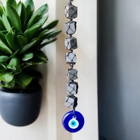 Pendentif en Cristal de Tourmaline Noire, Charme Contre le Mauvais Œil, Écologique, Qualité Supérieure, Protection Énergétique, Bouclier Contre l'Énergie Négative, Décoration