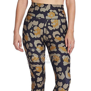 Leggings de sport en polyester et élasthanne pour yoga, gym, fitness et course à pied, avec logo personnalisé, taille haute, pour femmes adultes - Product Image 5