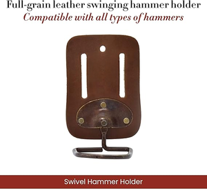 New Durable <b>hammer</b> holder Custom Logo <b>Hammer</b> Holder Premium Quality <b>Hammer</b> Holder PU Leather Tool <b>Loop</b> For Promotional Use - Product Image 5
