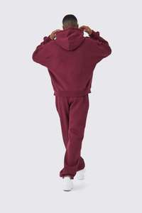 Conjuntos de Chándal de Dos Piezas con Logotipo Personalizado de Alta Calidad, Color Sólido, Sudadera con Capucha, Conjuntos Deportivos para Hombre, Conjuntos de Ropa para Mujer - Product Image 3