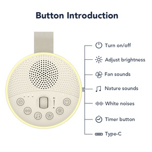 Hisleep çocuk kilidi fonksiyon taşınabilir bebek ses makinesi uyku için özel yeşil gürültü cihazı - Product Image 5