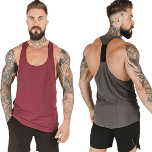 Débardeur de musculation personnalisé pour homme en coton biologique, logo personnalisé, vêtements de sport respirants, vente en gros, débardeur d'entraînement pour homme - Product Image 4