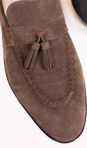 Zapatos Ecológicos de Cuero de Gamuza de Vaca Curtido Dividido - Product Image 2