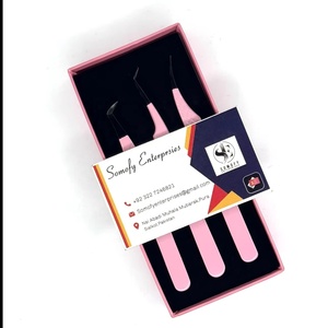 Best Professional 0.03mm Stainless Steel 10mm Eyelash Extension Tweezers 90 Degree Bend Durable <b>Precision</b> Sustainable Grip - Product Image 3