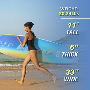 Huale Lớn Ban sup 335 Cm Inflatable Float Đứng Up Ván Chèo Thuyền Với Biểu Tượng Tùy Chỉnh Cho Lướt Sóng - Product Image 4