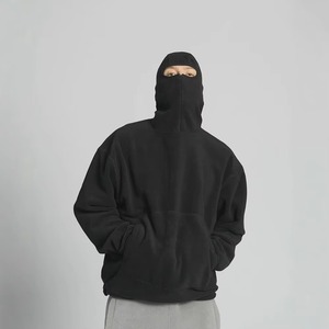 Sweat-shirts d'hiver pour hommes surdimensionnés de haute qualité avec logo et couleur personnalisés, fermeture éclair intégrale, tissu polyester/coton - Product Image 1