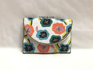 Monedero Estilo Vintage bordado con cremallera - Product Image 5