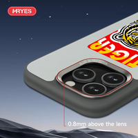 Étui de téléphone MRYES NFC E-Ink Screen TPU+PC pour 17/16/13/15 Pro Max, design professionnel antichoc, étuis de téléphone mobile DIY