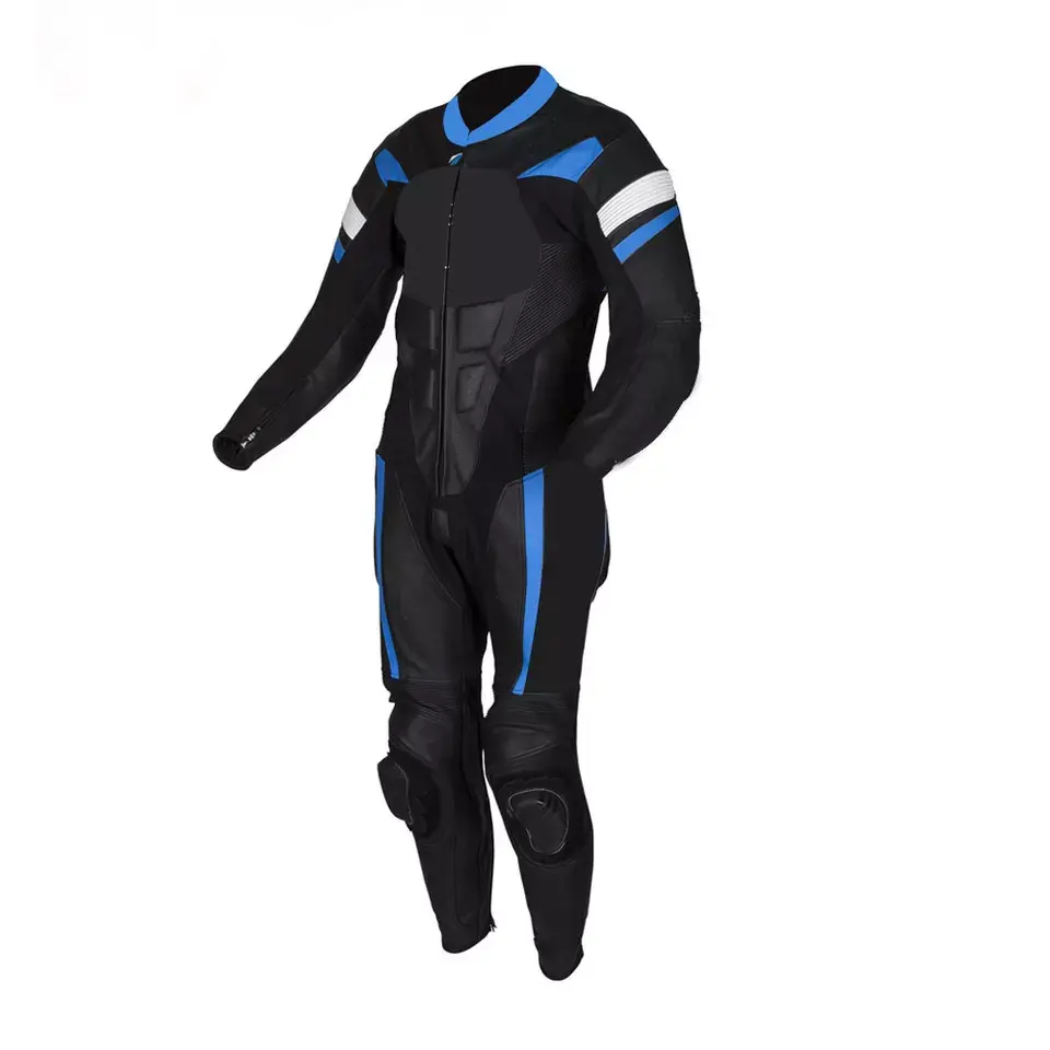 Custom wholesale motorcycle racing suit Professional Cowhide High Quality Men Custom Leather Racing Motorbike suit/ Motorcycle