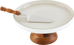 Venta al por mayor elegante madera y mármol pastel Stand logotipo personalizado disponible en el mejor precio - Product Image 3