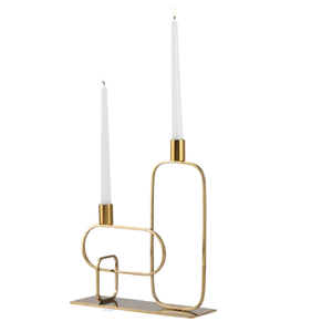 Bougeoir disponible pour la maison bougeoirs en métal poli doré accessoires d'éclairage décoratifs d'intérieur bougeoir - Product Image 4