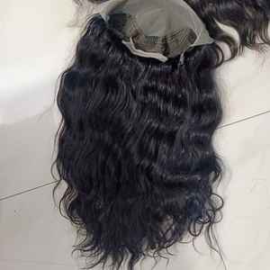 Venta al por mayor de calidad superior sin procesar 180 por ciento de densidad HD completo para peluca de encaje Frontal extensiones de cabello humano virgen indio crudo - Product Image 5