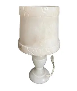 Antieke Vintage Marmeren Lamp, Steen Marmeren Lamp Slaapkamer, Marmeren Lamp