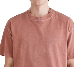 เสื้อยืดบ็อกซี่ขนาดพอดีตัวสำหรับผู้ชายเสื้อยืดบ็อกซี่280gsm ผ้าฝ้ายเนื้อหนาเปิดไหล่ปล่อยโลโก้ออกแบบได้ตามต้องการ - Product Image 3