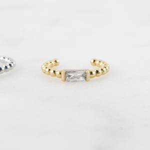 Wonderful Look <b>Solid</b> 925 Sterling <b>Silver</b> Handmade Genuine Baguette Shape Cz Diamond Gemstone Jewellery Stunning Cuff <b>Earring</b> - Product Image 3
