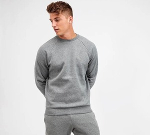 Sudadera de Cuello Redondo de Forro Polar Ligero de Manga Larga para Hombre, 100% Algodón, Transpirable, Color Sólido, Invierno 2023, Más Vendida y de Tendencia - Product Image 5