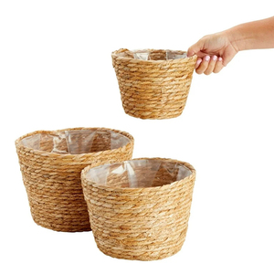 Export Quality 100% Handmade Woven Sea Grass Planter <b>Basket</b> for Indoor Outdoor Garden Flower <b>Pot</b> Decoration - Product Image 2