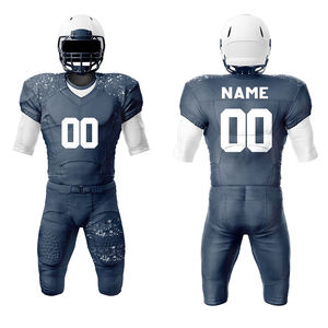 Conjunto de uniformes de fútbol americano de alta calidad, ropa deportiva hecha de poliéster, conjunto de uniformes de fútbol americano con diseño de sublimación - Product Image 6