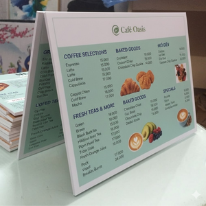 Tablero de Menú Impreso Personalizado |   Calcomanía en Fomex |   Letrero de Menú con Impresión UV para Tiendas y Restaurantes - Product Image 5