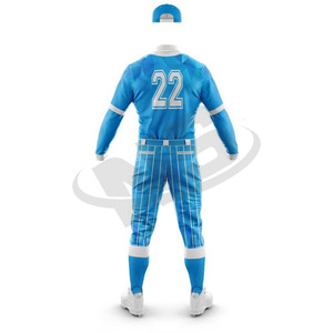 Bajo MOQ uniforme de béisbol tamaño personalizado jóvenes y adultos cosido Jersey 100% poliéster OEM ropa deportiva al por mayor - Product Image 6