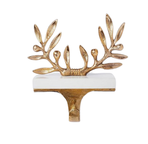 Meilleure qualité oiseau décoratif or poli bas ornements en métal fait à la main noël support de bas en métal - Product Image 6