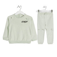 Ensemble jogging et sweat-shirt unisexe pour enfants, style streetwear, écologique, léger, deux pièces, couleur unie, printemps, grande taille, respirant, extensible dans quatre directions