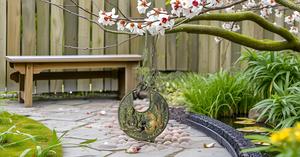 <b>Lock</b>-01I Shiva Om Trishul Brass round with Keys Functional Working Brass Made Black Shiva Padlock - Product Image 4