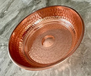 Elegante cuenco profesional de cobre para baño, lavabo turco para hammam, salón y ecológico para uso doméstico, experiencia de baño de lujo - Product Image 1