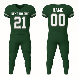 Pantalon en jersey de polyester 100% personnalisé uniforme de football américain respirant pour les écoles Clubs Jeunes OEM Plus Size Options - Product Image 1