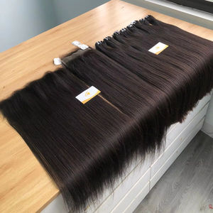 Extensión de cabello Remy virgen vietnamita de un solo donante de alta calidad, cabello de queratina liso Natural de grado superior a granel, 100g - Product Image 1