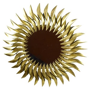 Top Rated Round Iron Metal & Glass Wall <b>Mirror</b> Frame European <b>Brass</b> Wall Accents <b>Mirrors</b> <b>Bathroom</b> <b>Mirror</b> Hand Made - Product Image 2