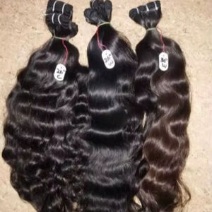 Vente en gros d'extensions de trame de cheveux humains indiens naturels bruts non traités Remy-Styles de vagues d'eau et de vagues profondes respectueux de l'environnement de qualité supérieure - Product Image 1