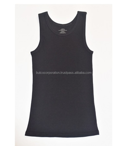 Vente en gros de débardeurs 100% coton personnalisés Gym Fitness batteur à sueur côtelé respirant pour hommes décoration de broderie de style décontracté - Product Image 3