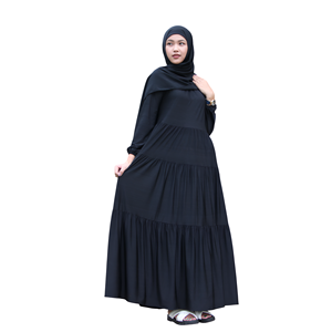 Robe longue vêtements pour femmes musulmanes manches longues Design ethnique sensation de main douce Durable haute qualité Zevanya - Product Image 2