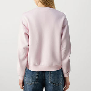 เสื้อสเวตเชิ้ตของผู้หญิงแบบลำลองสีล้วนแห้งเร็วทำจากผ้าฝ้าย100% - Product Image 5